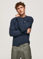 Dulwich Waffle Knit Cotton T-Shirt Pepe Jeans L20F2F923 Men