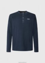 Dulwich Waffle Knit Cotton T-Shirt Pepe Jeans L20F2F923 Men - Image 5