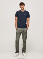 Dulwich Waffle Knit Cotton T-Shirt Pepe Jeans L20F2F959 Men - Image 2
