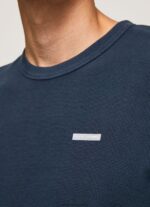 Dulwich Waffle Knit Cotton T-Shirt Pepe Jeans L20F2F959 Men - Image 3