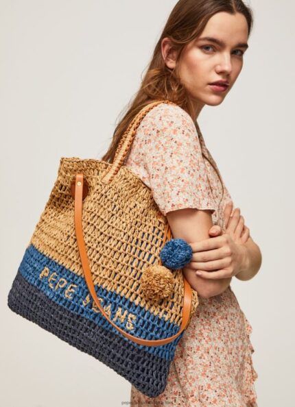Dulwich Woven Straw Tote Bag Pepe Jeans L20F2F745 Women