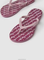 Dusty Red Rake Play Beach Flip Flops Pepe Jeans L20F2F698 Women - Image 3