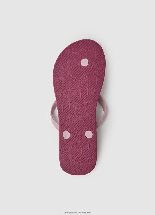 Dusty Red Rake Play Beach Flip Flops Pepe Jeans L20F2F698 Women - Image 5