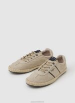 Ecru Tourist Vegas Linen Sneakers Pepe Jeans L20F2F1254 Men - Image 3