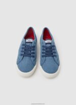 Factory Blue Basic Brady Denim Sneakers Pepe Jeans L20F2F633 Women - Image 2