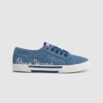 Factory Blue Basic Brady Denim Sneakers Pepe Jeans L20F2F633 Women