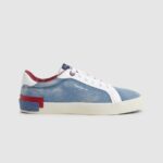 Factory Blue Kenton Denim Canvas Sneakers Pepe Jeans L20F2F627 Women