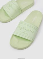 Fresh Green Slider Logo Beach Flip Flops Pepe Jeans L20F2F688 Women - Image 3