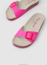 Fuchsia Oban Party Anatomical Sandals Pepe Jeans L20F2F1344 Girl - Image 3