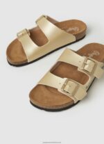 Golden Oban Claic Anatomical Sandals Pepe Jeans L20F2F674 Women - Image 3