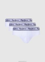Grey Marl 3Pack Elastic Cotton Briefs Pepe Jeans L20F2F1157 Men - Image 3