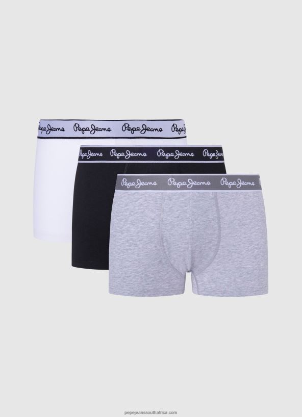 grey_marl_3pack_stretchy_cotton_boxers_pepe_jeans_l20f2f1160_men.jpg Grey Marl 3Pack Stretchy Cotton Boxers Pepe Jeans L20F2F1160 Men - Image 1