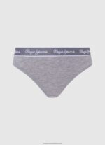 Grey Marl Classic Panty With Printed Logo Pepe Jeans L20F2F546 Women - Image 3