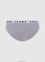 Grey Marl Classic Panty With Printed Logo Pepe Jeans L20F2F552 Women - Image 2