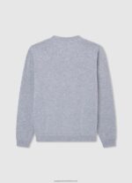 Grey Marl Cotton Embroidered Logo Jersey Pepe Jeans L20F2F1588 Boy - Image 2
