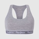 Grey Marl Cotton Sports Bra Pepe Jeans L20F2F544 Women