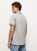 Grey Marl Embroidered Logo Pique Polo Shirt Pepe Jeans L20F2F1077 Men - Image 4