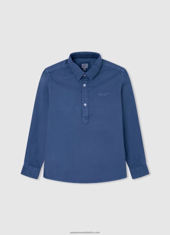 Grey Marl Embroidered Logo Pique Polo Shirt Pepe Jeans L20F2F1666 Boy - Image 4