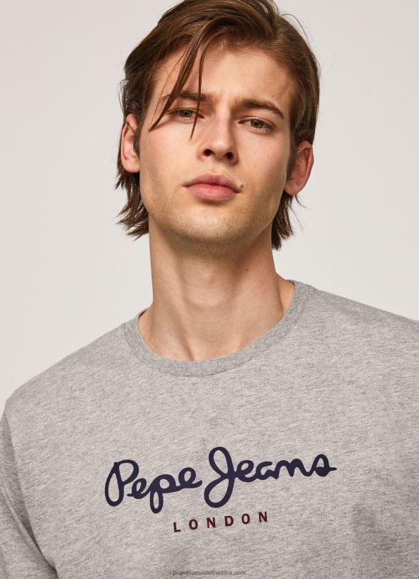 grey_marl_printed_logo_cotton_t_shirt_pepe_jeans_l20f2f1017_men.jpg Grey Marl Printed Logo Cotton T-Shirt Pepe Jeans L20F2F1017 Men - Image 1