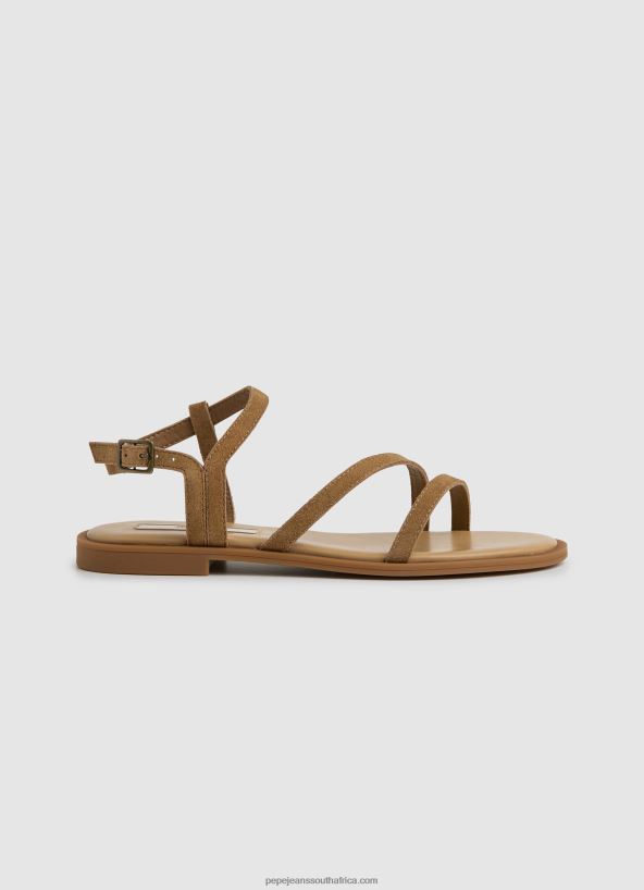 hide_hayes_folk_suede_flat_sandals_pepe_jeans_l20f2f668_women.jpg Hide Hayes Folk Suede Flat Sandals Pepe Jeans L20F2F668 Women - Image 1
