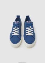 Indigo Allen Flag Vulcanized Sneakers Pepe Jeans L20F2F1204 Men - Image 2