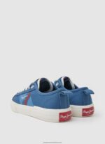 Indigo Allen Flag Vulcanized Sneakers Pepe Jeans L20F2F1561 Boy - Image 4