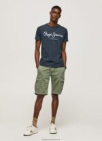 Indigo Essentialenim N Printed Logo T-Shirt Pepe Jeans L20F2F1015 Men - Image 2
