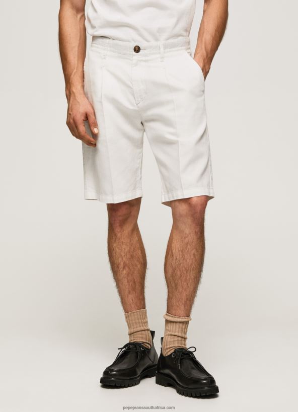 Ivory Arkin Chino Shorts With Pleats Pepe Jeans L20F2F1128 Men - Image 2