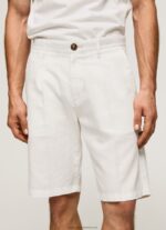 Ivory Arkin Chino Shorts With Pleats Pepe Jeans L20F2F1128 Men - Image 3