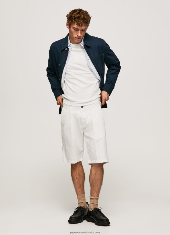 Ivory Arkin Chino Shorts With Pleats Pepe Jeans L20F2F1128 Men - Image 1