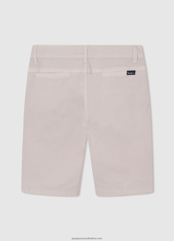 Ivory Regular Fit Chino Shorts Pepe Jeans L20F2F1697 Boy - Image 2
