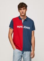 Jarman Colour Block Pique Polo Shirt Pepe Jeans L20F2F1082 Men