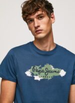 Jarman Cotton T-Shirt With Brushes Logo Pepe Jeans L20F2F983 Men - Image 3