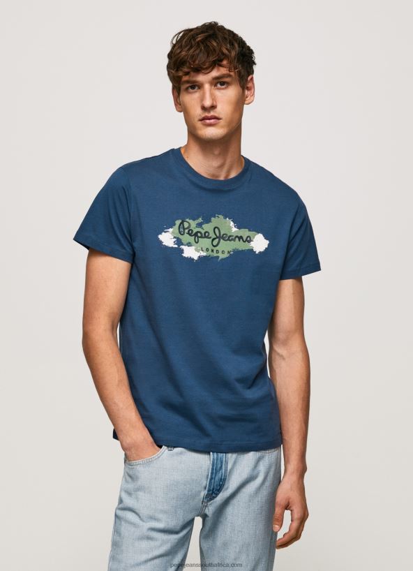 jarman_cotton_t_shirt_with_brushes_logo_pepe_jeans_l20f2f983_men.jpg Jarman Cotton T-Shirt With Brushes Logo Pepe Jeans L20F2F983 Men - Image 1