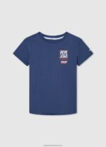 Jarman Logo Print T-Shirt Pepe Jeans L20F2F1641 Boy