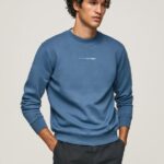 Jarman Logo Printed Cotton Sweatshirt Pepe Jeans L20F2F907 Men