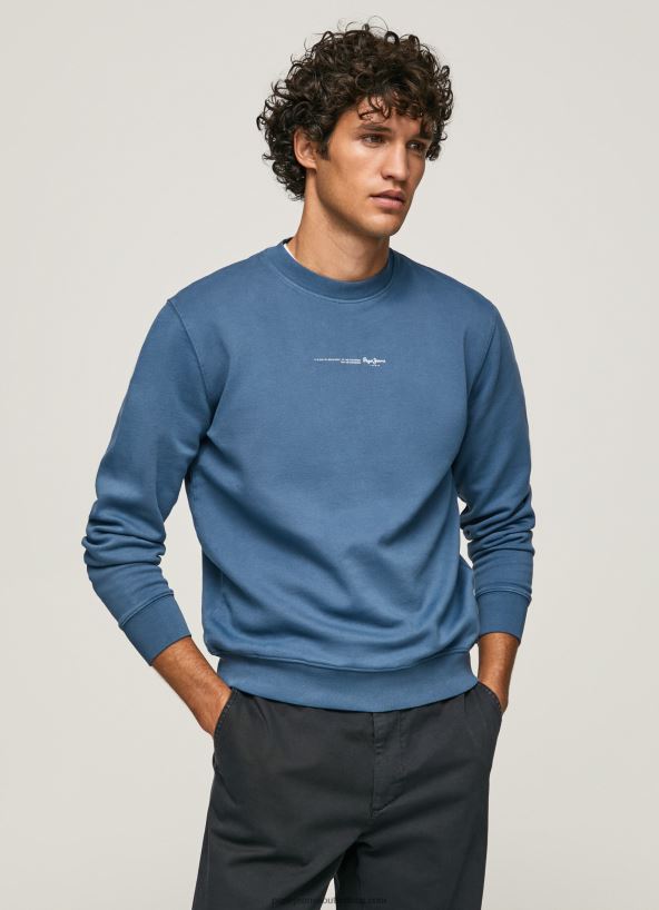 jarman_logo_printed_cotton_sweatshirt_pepe_jeans_l20f2f907_men.jpg Jarman Logo Printed Cotton Sweatshirt Pepe Jeans L20F2F907 Men - Image 1