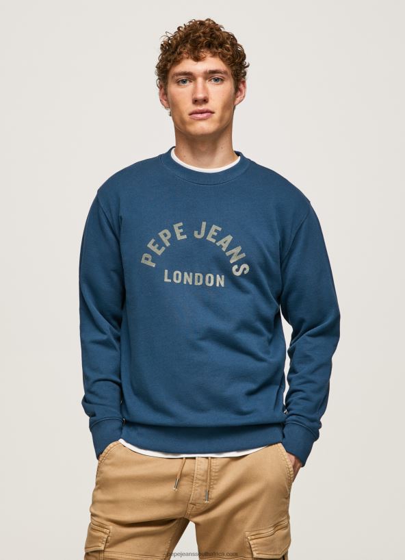 jarman_logo_printed_sweatshirt_pepe_jeans_l20f2f900_men.jpg Jarman Logo Printed Sweatshirt Pepe Jeans L20F2F900 Men - Image 1