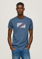 Jarman Marbled Logo Print T-Shirt Pepe Jeans L20F2F986 Men