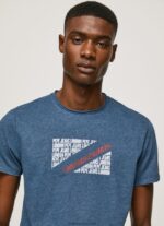 Jarman Marbled Logo Print T-Shirt Pepe Jeans L20F2F986 Men - Image 3
