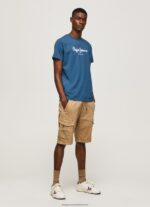 Jarman Printed Logo Cotton T-Shirt Pepe Jeans L20F2F934 Men - Image 2