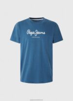 Jarman Printed Logo Cotton T-Shirt Pepe Jeans L20F2F934 Men - Image 5