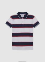 Jarman Striped Print Polo Shirt Pepe Jeans L20F2F1670 Boy