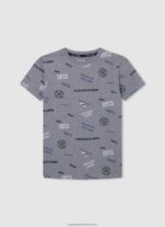 Jarman Vertical Logo Cotton T-Shirt Pepe Jeans L20F2F1649 Boy - Image 5