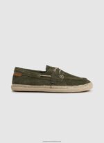 Khaki Green Suede Boat Sneakers Pepe Jeans L20F2F1192 Men - Image 2