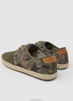 Khaki Green Tourist Claic Blucher Sneakers Pepe Jeans L20F2F1249 Men - Image 4