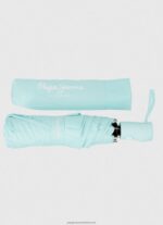 Light Blue Macy Folding Automatic Umbrella Pepe Jeans L20F2F789 Women - Image 3
