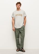 Light Grey Marl Logo Print T-Shirt Pepe Jeans L20F2F971 Men