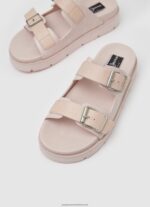 Light Pink Pola Park Double Buckle Sandals Pepe Jeans L20F2F669 Women - Image 3