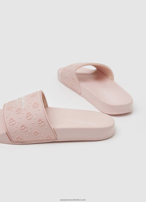 Light Pink Slider Plain Beach Flip Flops Pepe Jeans L20F2F689 Women - Image 4
